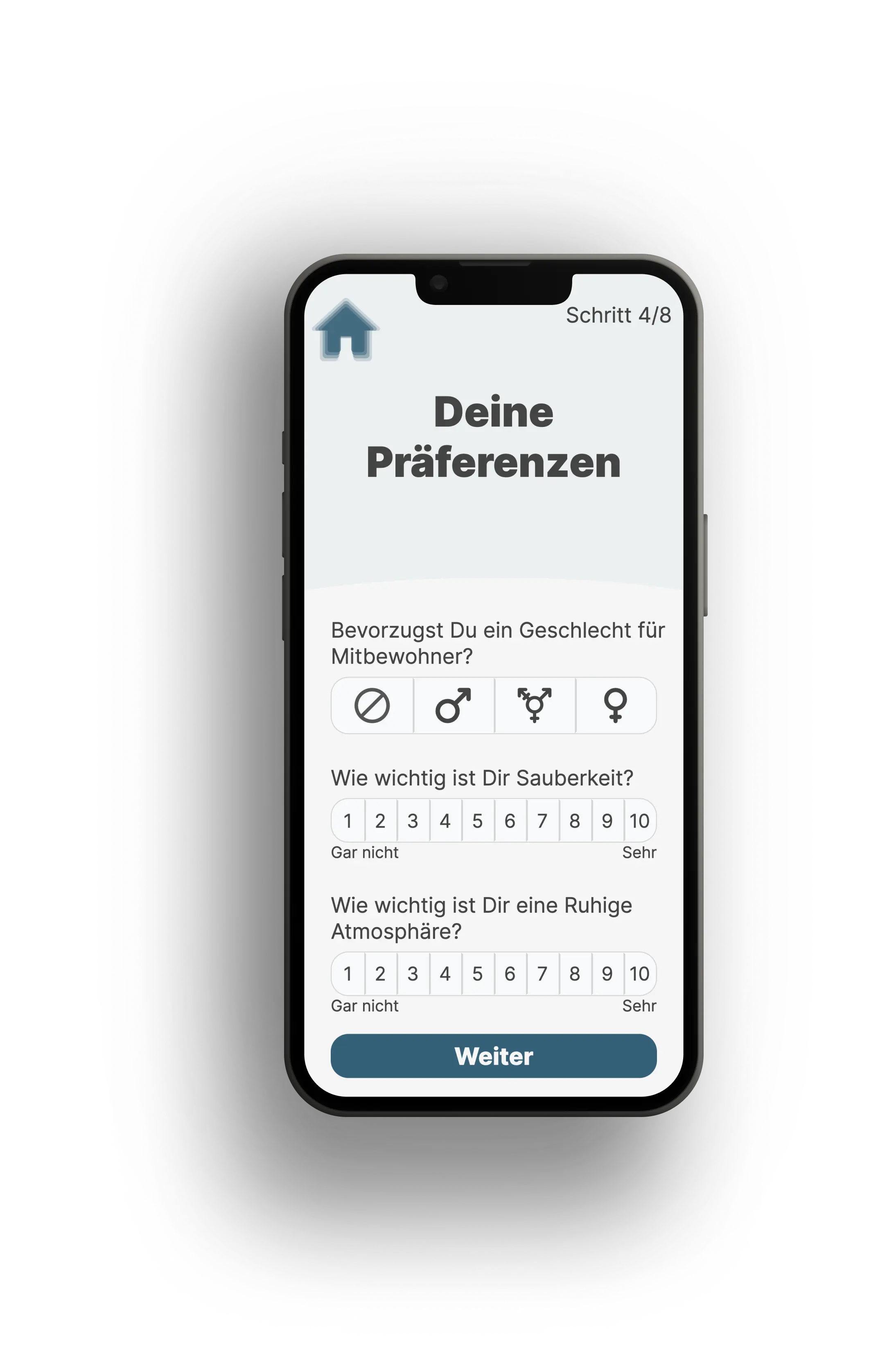 flatlink App Präferenzen